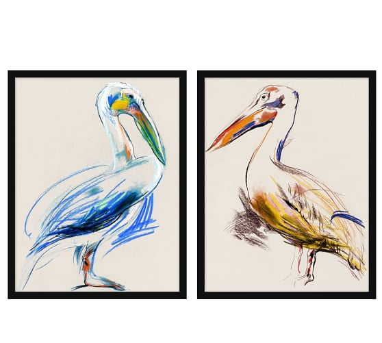 PELICAN SKETCH FRAMED PRINTS Pottery Barn pottery barn buy more save more sale memorial day 2016