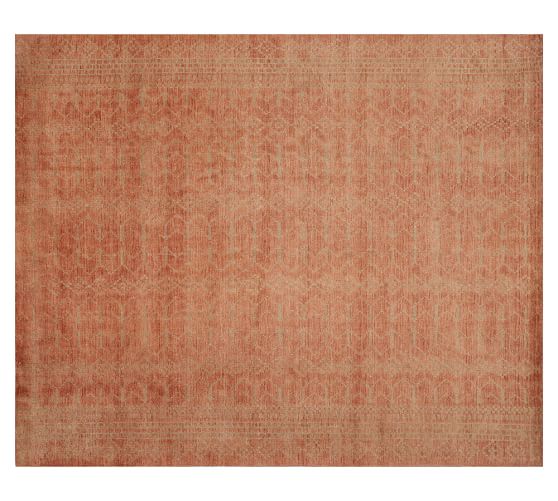 Pottery Barn TABITHA HAND-LOOMED JACQUARD RUG - BLUSH pottery barn buy more save more sale memorial day 2016