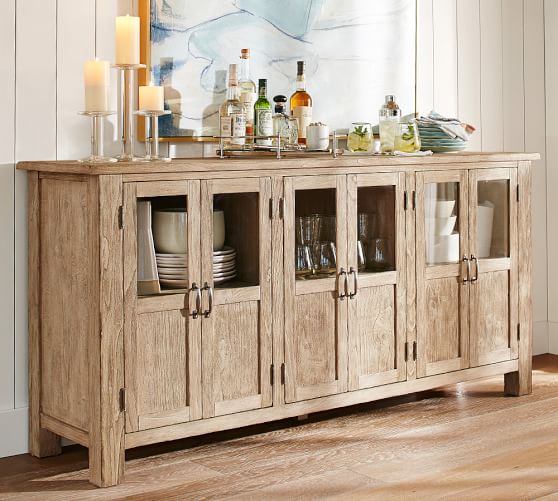 Pottery Barn TOSCANA BUFFET Seadrift Tuscan Chestnut pottery barn buy more save more sale memorial day 2016