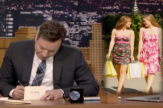 Watch Jimmy Fallon write thank you notes on the Friday, May 27th, 2016 episode of "The Tonight Show Starring Jimmy Fallon" to summer clothing, New York City, Rio de Janeiro, The Bachelorette and more!