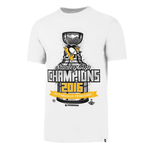 '47 Pittsburgh Penguins White 2016 Stanley Cup Champions Locker Room Flanker T-Shirt