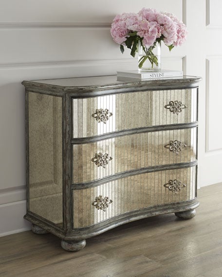 Hooker Furniture Echo Mirrored Chest Antique Mirror Horchow suite dreams sale