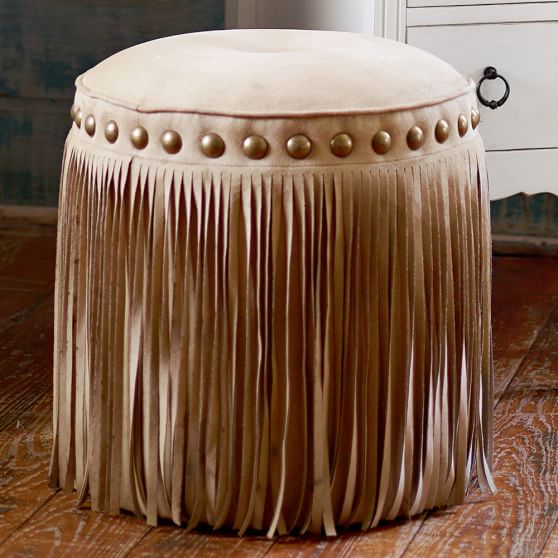 Junk Gypsy Austin Fringe Vanity Stool PB Teen pottery barn teen 4th of july buy more save more sale