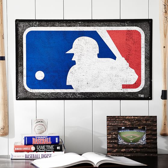 MLB Metal Sign PB Teen pottery barn teen 4th of july sale