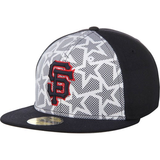 New Era San Francisco Giants White:Navy Stars & Stripes 59FIFTY Fitted Hat
