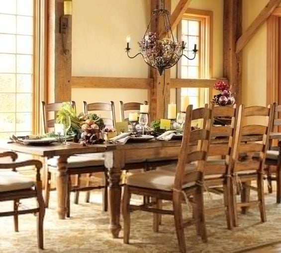 Pottery Barn SUMNER EXTENDING TABLE & WYNN CHAIR 7-PIECE DINING SET pottery barn buy more save more 4th of july sale
