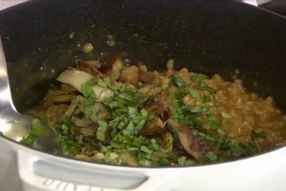 Watch Giada de Laurentiis show Kathie Lee Gifford and Hoda Kotb how to make a vegan artichoke risotto on the Today show with KLG and Hoda on Tuesday, June 21, 2016.