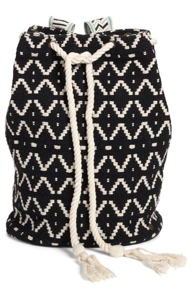 Billabong 'Bonfire Beachin' Woven Backpack Off Black