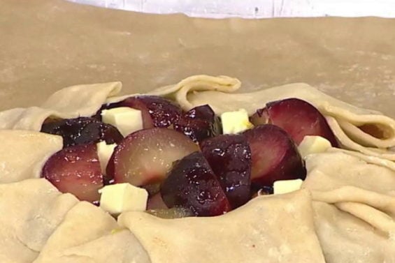 Watch Lidia Bastianich of NYC's Felidia restaurant make a delicious free-form plum tart on the Tuesday, July 26, 2016 episode of the Today show with KLG and Hoda.