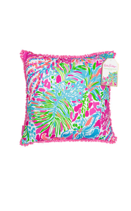 Lilly Pulitzer LARGE INDOOR/OUTDOOR PILLOW - SPOT YA Multi Spot Ya