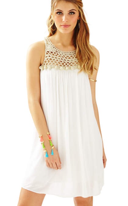 Lilly Pulitzer RACHELLE DRESS Resort White lilly pulitzer 4th of july presents event sale