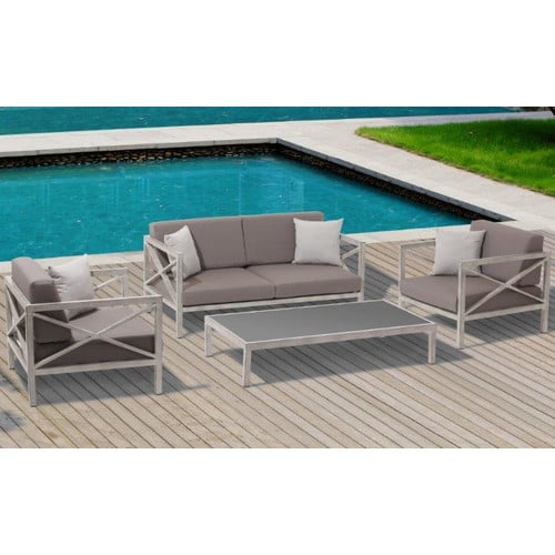 Pasadena Conversation Set 4 Piece Seating Group with Cushion by Ove Decors wayfair 4th of july extravaganza
