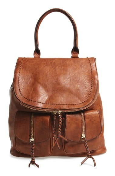 Sole Society Faux Leather Backpack Brown Black back to school 2016 designer backpacks high school college students