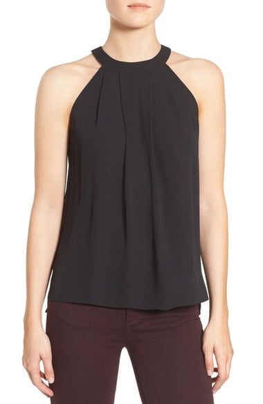 Trouvé Print Halter Tank Black Nordstrom anniversary sale women's shirts tops