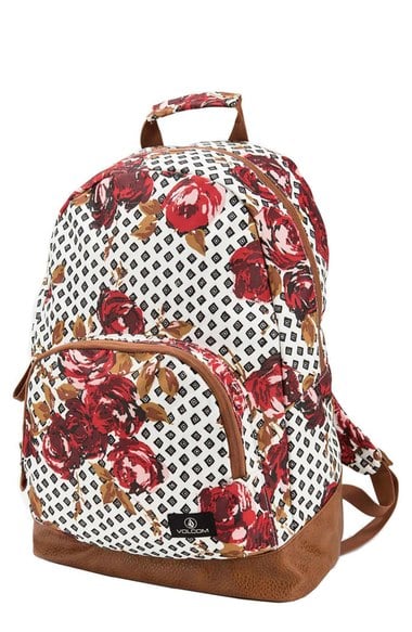Volcom 'Schoolyard' Floral Print Backpack Red back to school 2016 designer backpacks high school college students