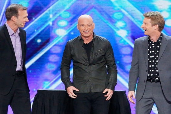 Watch America's Got Talent Season 11 Episode 6: See talented juggling duo Jon and Owen, the Passing Zone (they've worked together for 28 years) perform for the crowd. Brave AGT judge Howie Mandel helped them perform their dangerous act for the crowd to the tune of "Axel F" by Harold Faltermeyer (the Beverly Hills Cop theme song).