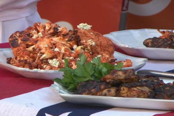 Watch chef Tim Love of Lonesome Dove Western Bistro show Willie Geist how to make some delicious last minute grilled summer chicken thighs with buffalo cauliflower on the Monday, July 4, 2016 episode of the Today show.