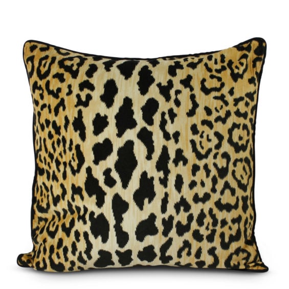 SAFARI LEOPARD PRINT ANIMAL PRINT PILLOW. Furbish Studio