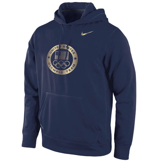 Nike Team USA Navy KO Gold Pullover Hoodie Navy Blue rio olympics summer games 2016