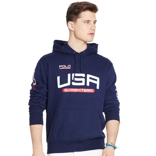 Polo Ralph Lauren Team USA Navy 2016 Olympics Pullover Hoodie Navy Blue