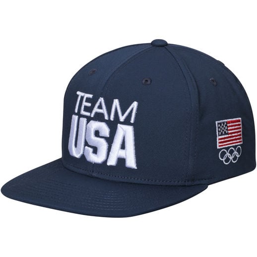 Team USA Navy Wordmark Solid Snapback Hat team usa rio olympics summer games