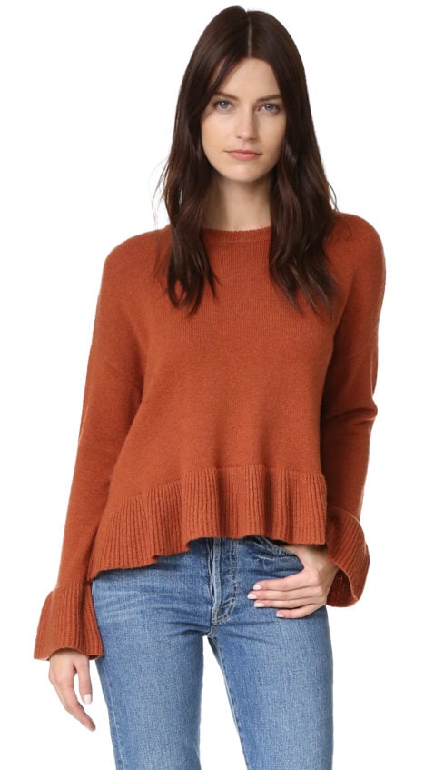 Cinq a Sept Seren Sweater Bell Sleeves Terracotta
