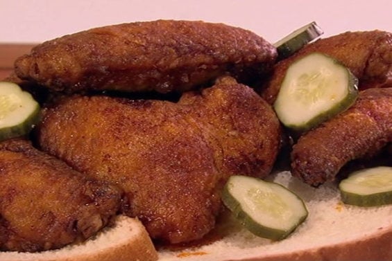Renowned chef and "The Chew" co-host Carla Hall shows Florida Georgia Line how to make delicious Nashville Hot Wings on Friday, September 9, 2016.