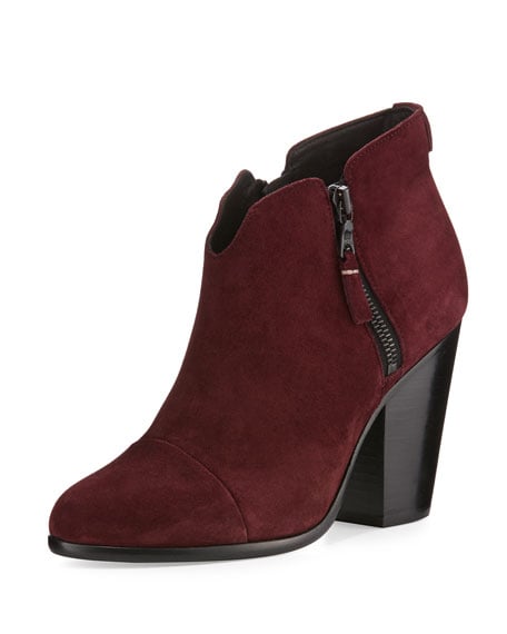 Rag & Bone Margot Suede Ankle Boot Burgundy Suede ankle boots fall 2016