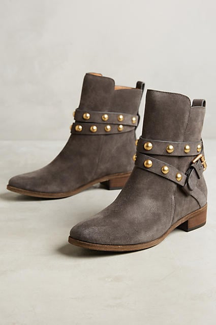 See by Chloe Studded Harness Boots Dark Grey ankle boots fall 2016