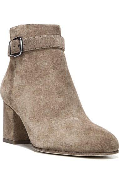 Via Spiga Maxine Ankle Strap Bootie (Women) Dark Taupe ankle boots fall 2016