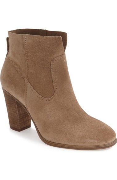 Vince Camuto 'Feina' Bootie (Women) (Nordstrom Exclusive) Khaki Suede ankle boots fall 2016