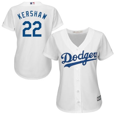 Clayton Kershaw Los Angeles Dodgers Majestic Women's Cool Base Player Jersey - White