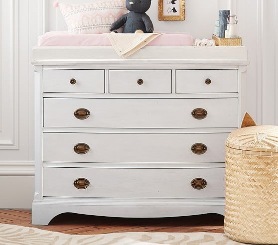 Emily & Meritt Remy Dresser & Topper Set Powder White emily & meritt for pottery barn kids collection