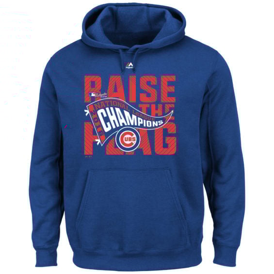 Majestic Chicago Cubs Royal 2016 National League Champions Locker Room Pullover Hoodie
