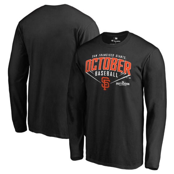 San Francisco Giants Black 2016 Postseason Participant Lead Off Long Sleeve T-Shirt