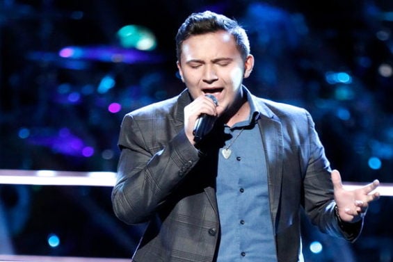 Watch The Voice Season 11 Episode 14, The Knockouts Part 3 Videos: See talented 15 year old singer Gabe Broussard of Team Blake Shelton perform Bruno Mars hit song "It Will Rain" for the crowd beautifully!