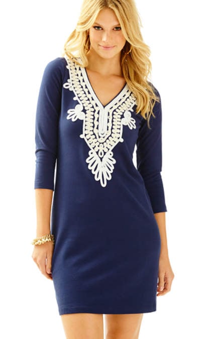 Lilly Pulitzer CLARKSON DRESS True Navy lilly pulitzer glitz & glamour presents event