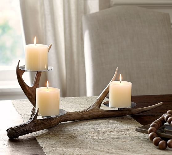 Pottery Barn ANTLER MULTI-PILLAR HOLDER pottery barn election day free shipping event