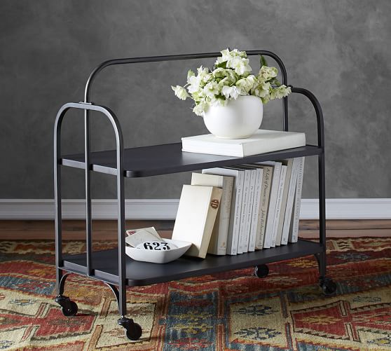Pottery Barn COLLINS METAL STORAGE CART pottery barn 48 hour sale