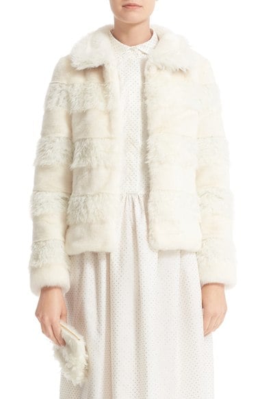 Shrimps Bella Faux Fur Coat (Nordstrom Exclusive) White faux fur coats