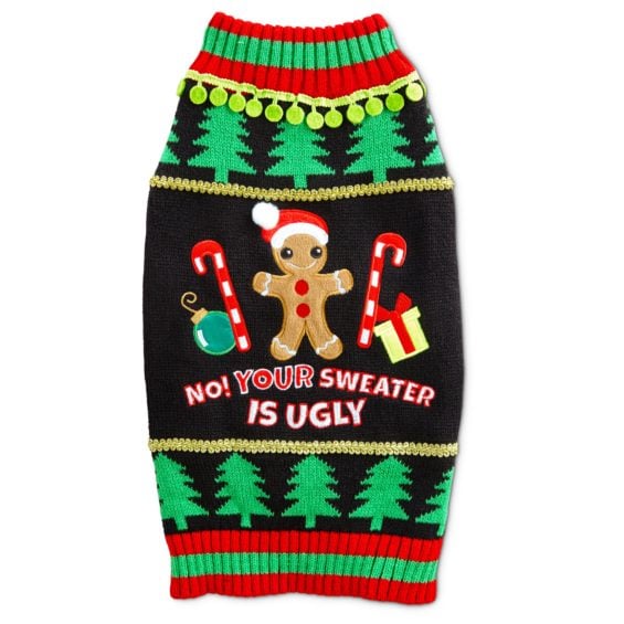 Time for Joy Ugly Holiday Dog Sweater, Large Petco cyber monday sale