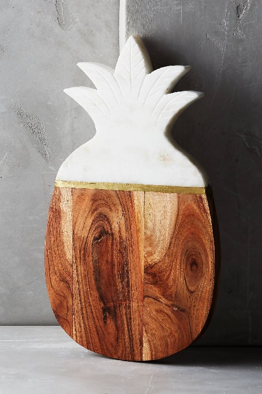 Marble & Acacia Pineapple Cheese Board Anthropologie happy home sale