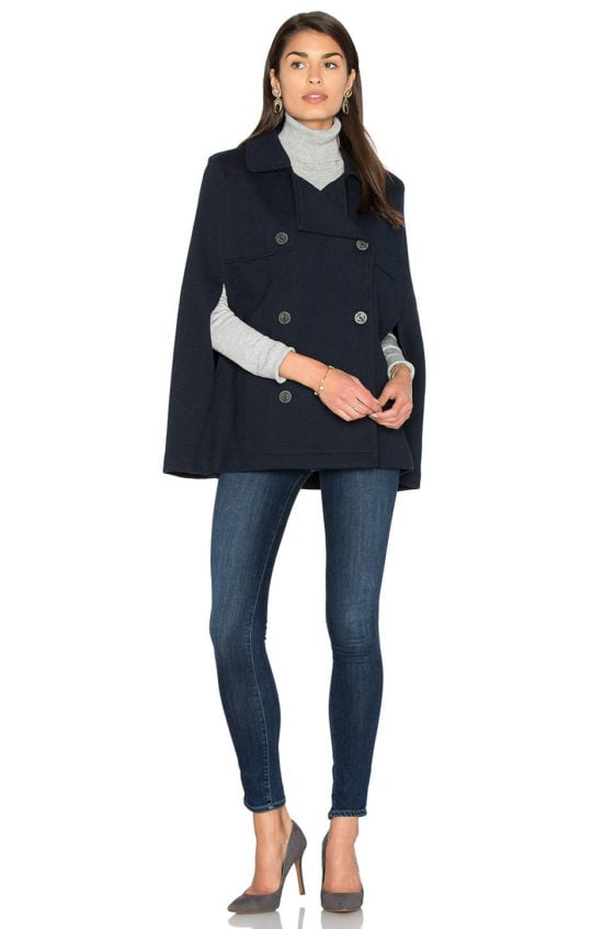 525 AMERICA Poncho Peacoat Classic Navy Blue