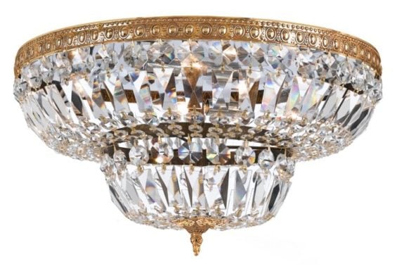 Crystorama Richmond 4-Light Flush Mount, Brass One Kings Lane best of 2016 sale
