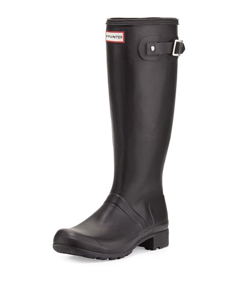 Hunter Boot Original Tour Buckled Welly Boot, Black Neiman Marcus christmas sale