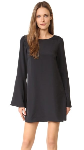 LIKELY Perry Dress Draped Bell Sleeves Black Shopbop after christmas sale