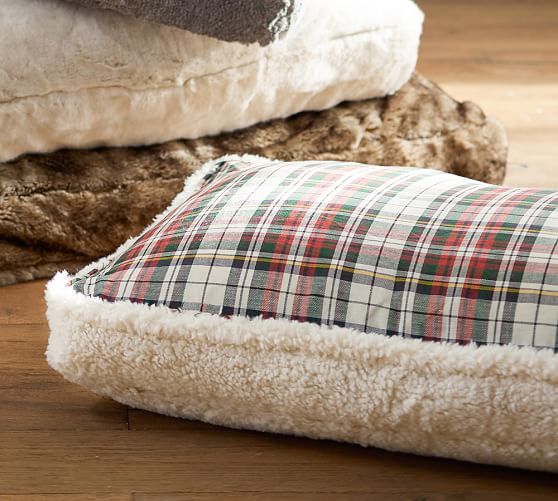 Pottery Barn DENVER PLAID PET BED COVER pottery barn premier event