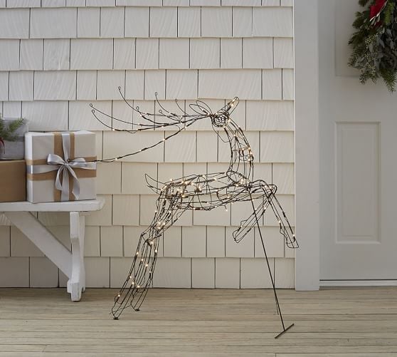 Pottery Barn LIT WIRE REINDEER pottery barn premier event