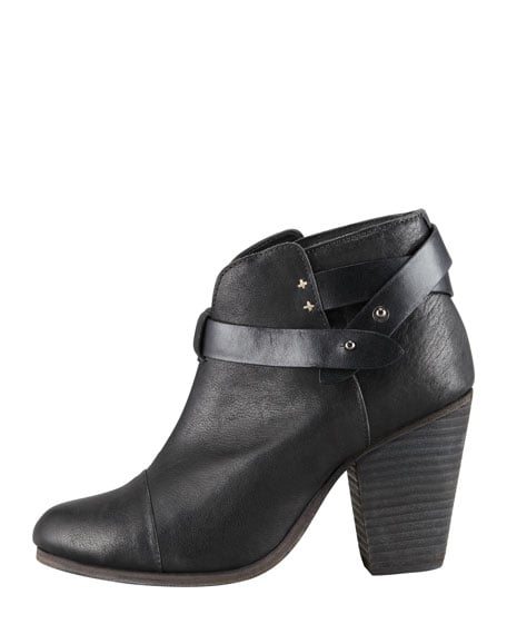 Rag & Bone Harrow Leather Ankle Boot Black Neiman Marcus christmas sale