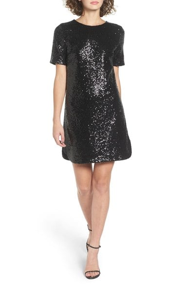 Soprano Sequin T-Shirt Dress Black new year's eve sequin dresses